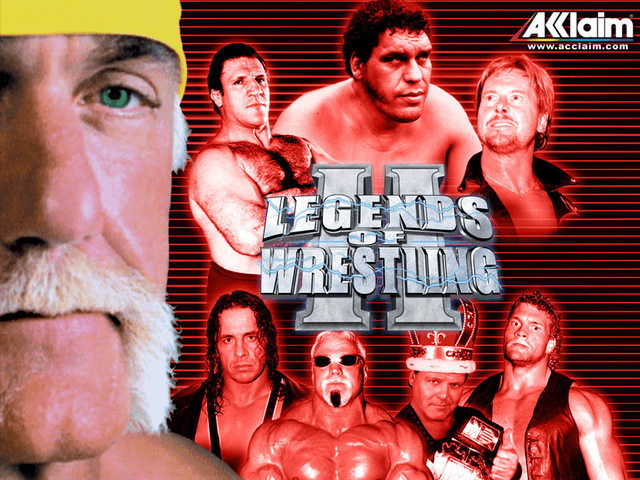 Legends of Wrestling II title screen for Xbox